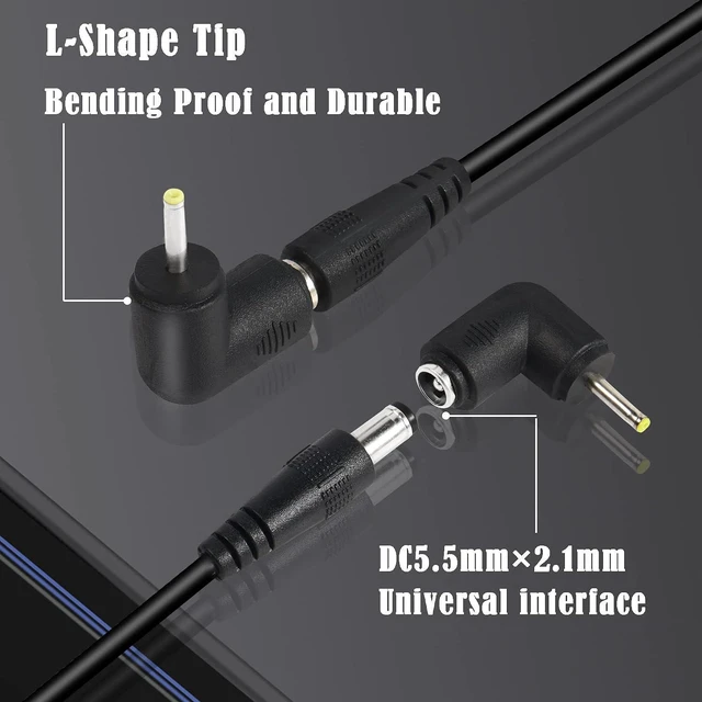 Alt view image 3 of 6 - USB2.0 to DC Power Cable USB2.0 to DC 5.5mmx2.1mm 5V Universal Charging Cable with 10 Types of Connector Plugs for Mobile Phones,Speakers,Small Fans,Routers,etc(60.2Inch)