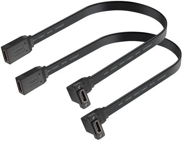 Main image of HDMI Extension Cable 4K 60Hz HDMI Extender Cord High Speed 90-Degree Angle HDMI Female to Female Extension Wire (F/F)