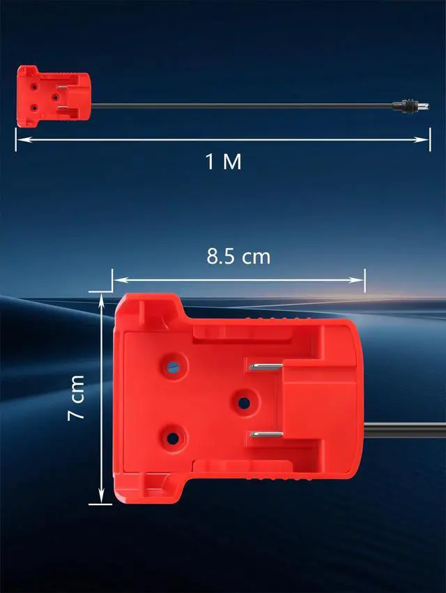 Alt view image 7 of 7 - 3.28FT for Starlink Mini Battery Adapter with Milwaukee M18 18VDIY Power Connector for Workshop Robotics LED Strips and Outdoor Projects