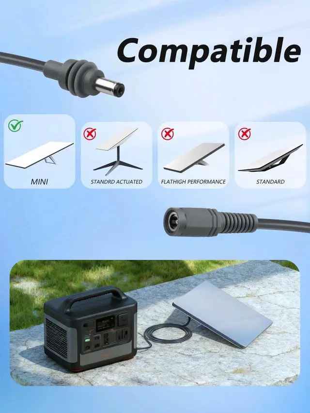 Alt view image 3 of 7 - 2Pcs Extension Cable for Starlink Mini DC 5.5 mm × 2.1 mm Male to Female20V/50W Starlink Mini DC5521 Power Replacement Waterproof Cable for Outdoor/Indoor Gray (39.37, Inches)