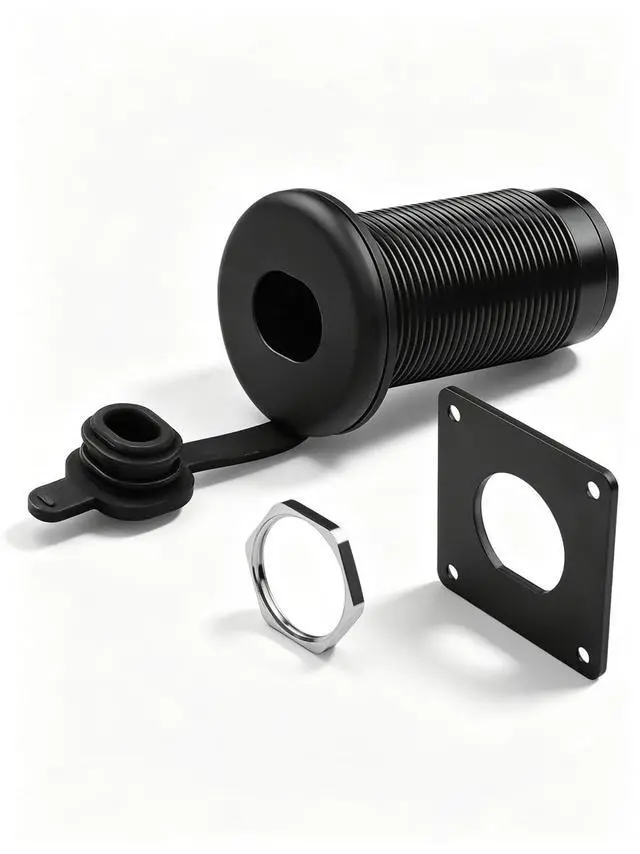 Main image of Waterproof Wall Socket,Gen3 RJ45 CAT6 Female to Female PassthroughAluminum Alloy Outdoor Network Bulkhead Connector with PVC Insulation, Industrial, Marine, RV & Motorcycle