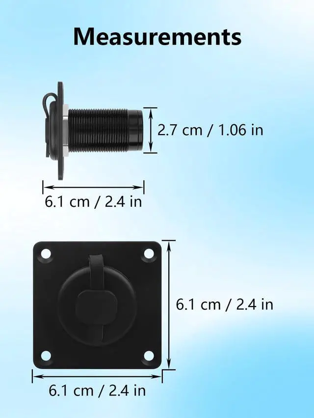 Alt view image 7 of 7 - Waterproof Wall Socket,Gen3 RJ45 CAT6 Female to Female PassthroughAluminum Alloy Outdoor Network Bulkhead Connector with PVC Insulation, Industrial, Marine, RV & Motorcycle