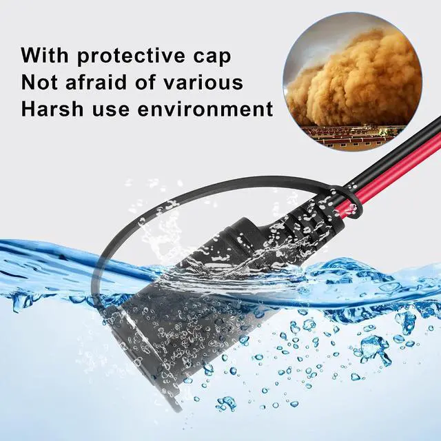 Alt view image 4 of 7 - 12AWG Cigarette Lighter Female Plug to XT60I-F Plug Power Cable DC12V/24V Cigarette Lighter Female Plug to XT60I-F Female Plug Power Cable for Car Refrigerators,Balance Chargers etc(5FT)