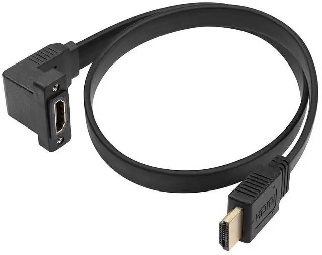 Main image of HDMI Extension Cable4K@60Hz HDMI Male to Female Adapter Cable 1.6FT Standard HDMI 2.0 Adapter Connector Cable.for Laptops,TVs,Monitors, Projectors, Etc. (Male to Up Angle Female)