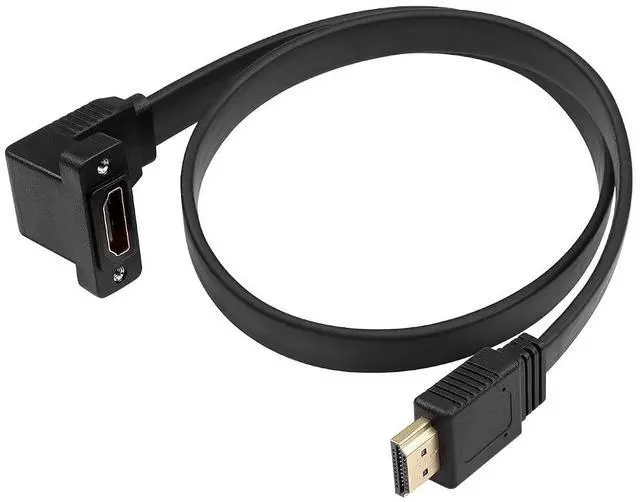 Main image of HDMI Extension Cable4K@60Hz HDMI Male to Female Adapter Cable 1.6FT Standard HDMI 2.0 Adapter Connector Cable.for Laptops,TVs,Monitors, Projectors, Etc. (Male to Down Angle Female)