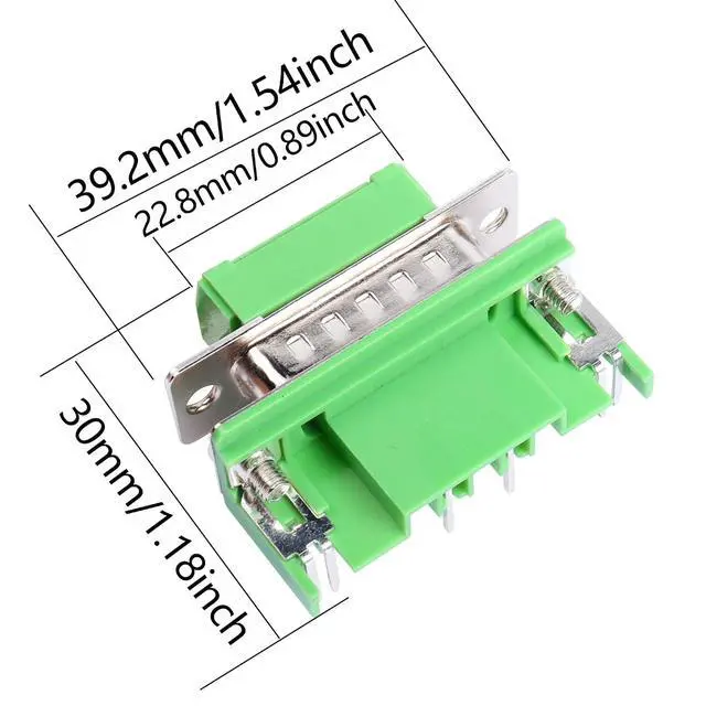 Alt view image 6 of 7 - 2 Sets 3.5mm DB15 5 Pin Terminal, 300V 8A 5-Pole 3.5mm Terminal Blocks Connector, 15DGB DB15 3.5mm Pitch 5P Screw Terminals