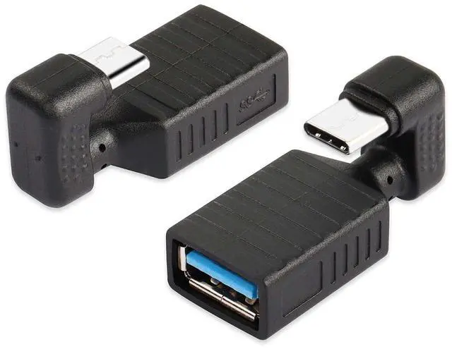 Main image of 2 Pcs USB Type C U Shape Adapter, 180 Degree Type-C Male to USB 3.0 Female OTG Adapter, for Type C Mobile Phone, Tablet Connect USB Flash Drive, Mouse, and Keyboard, etc