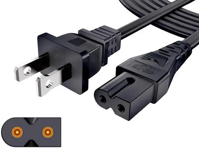 Main image of 2 Prong Polarized Power Cord for Vizio TV Soundbar Replacement 6 Ft