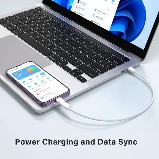 Alt view image 4 of 7 - USB C Type C to Lightning Adapter MFi Certified 4 Pack 27W Fast Charging Support Data Sync,Lightning to USB Type C Cable Adapter for iPhone/iPad/for Airpods,with Anti-Lost Loop,Not for Audio/OTG