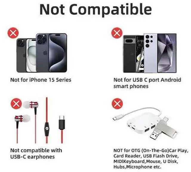 Alt view image 2 of 7 - MFi Certified USB C Type C to Lightning Adapter 4 Pack 1.8-2.2A 15W Fast Charging Support Data Sync,Lightning to USB Type C Cable Adapter for iPhone/iPad/for Airpods Not for Audio/OTG