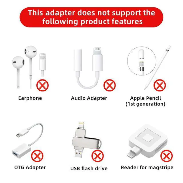 Alt view image 2 of 7 - 4 Pack Lightning to USB C Adapter for iPhone 15/16 Pro/16 Pro Max/Plus,Samsung S24,iPad Air,Nintendo Switch,Fast Charging&Data Transfer Lightning Crystal