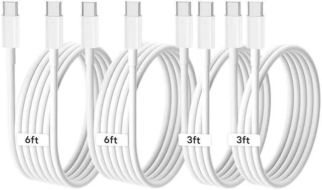 Main image of USB-C to USB-C Charging Cable 4-Pack 60W Fast Charging Cord for iPhone