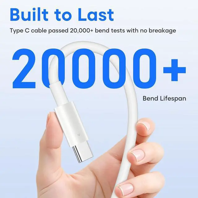 Alt view image 4 of 7 - USB C Cable 4-Pack 6FT 60W Fast Charging Cord for iPhone