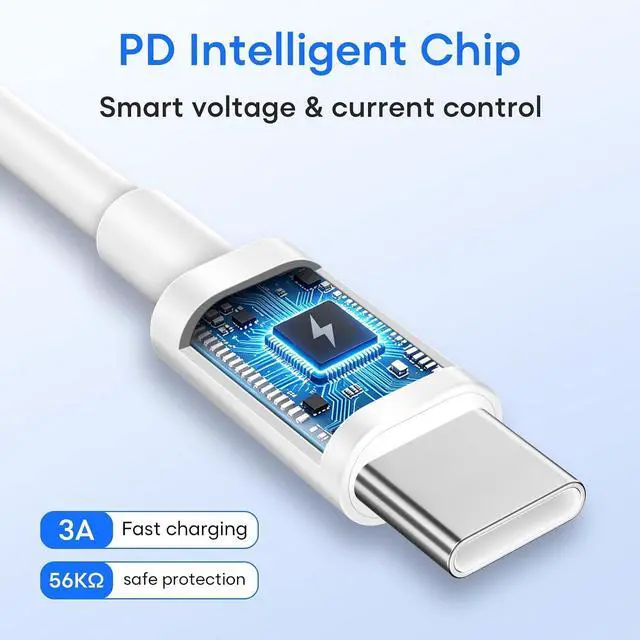 Alt view image 6 of 7 - USB C Cable 4-Pack 6FT 60W Fast Charging Cord for iPhone
