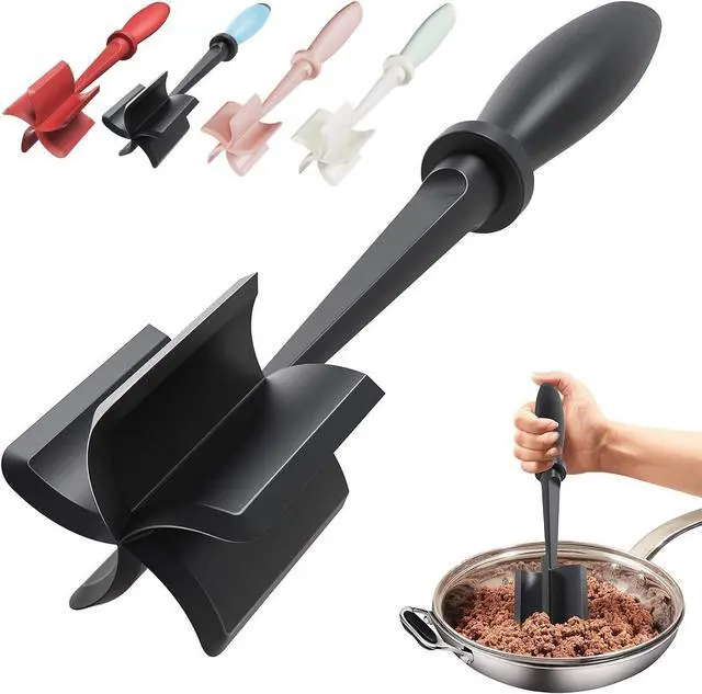 Main image of Upgrade Meat Chopper Hamburger Masher Ground Beef Smasher Utensil Mix Tool