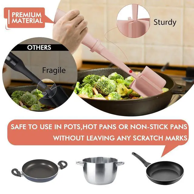 Alt view image 5 of 7 - Upgrade Meat Chopper Hamburger Masher Ground Beef Smasher Utensil Mix Tool