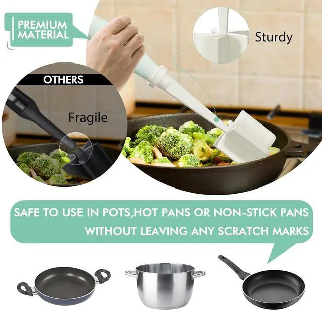 Alt view image 6 of 7 - Upgrade Meat Chopper Hamburger Masher Ground Beef Smasher Utensil Mix Tool