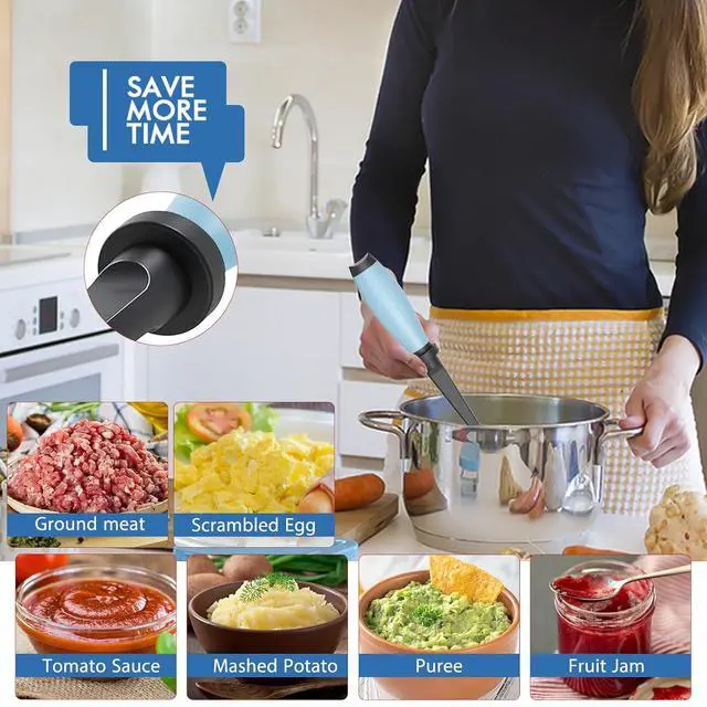 Alt view image 3 of 7 - Upgrade Meat Chopper Hamburger Masher Ground Beef Smasher Utensil Mix Tool