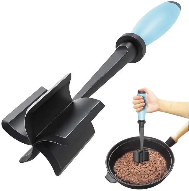 Main image of Upgrade Meat Chopper Hamburger Masher Ground Beef Smasher Utensil Mix Tool