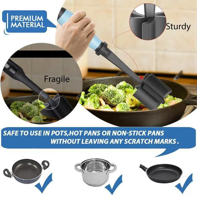 Alt view image 5 of 7 - Upgrade Meat Chopper Hamburger Masher Ground Beef Smasher Utensil Mix Tool