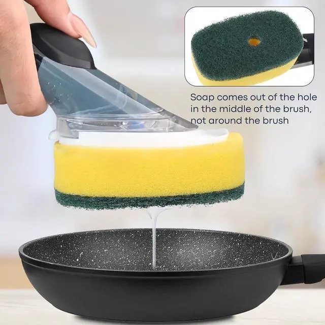 Alt view image 4 of 7 - Sponge Brush Refills for OXO Soap Dispensing Dish Brush