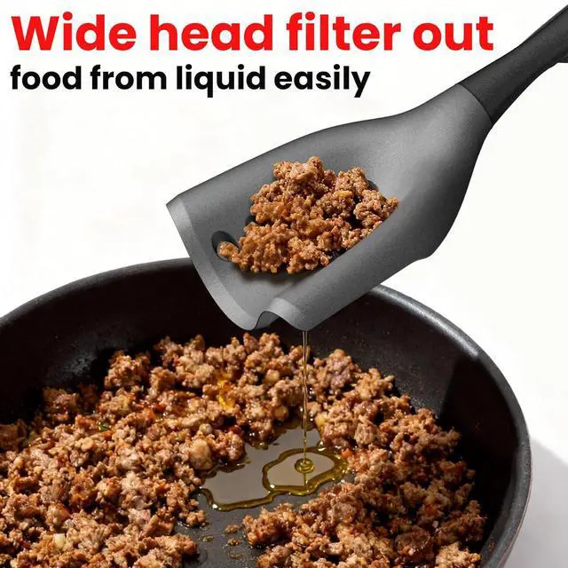 Alt view image 3 of 7 - Meat Chopper Spatula Ground Beef Potato Masher Hamburger Smasher Tool