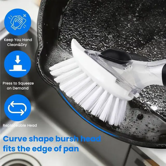 Alt view image 3 of 7 - New Brush Refills for OXO New Soap Dispensing Dish Brush