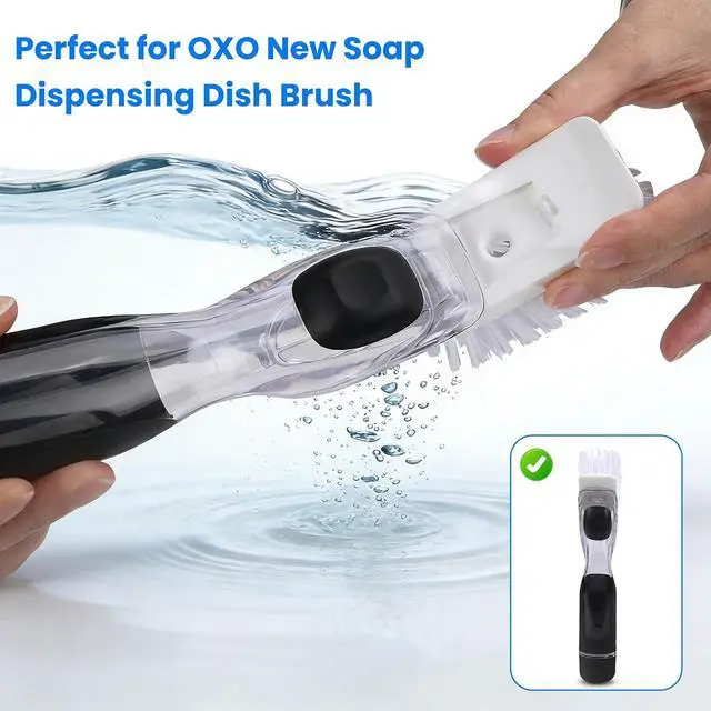 Alt view image 5 of 7 - New Brush Refills for OXO New Soap Dispensing Dish Brush