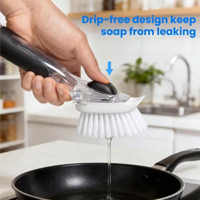 Alt view image 6 of 7 - New Brush Refills for OXO New Soap Dispensing Dish Brush