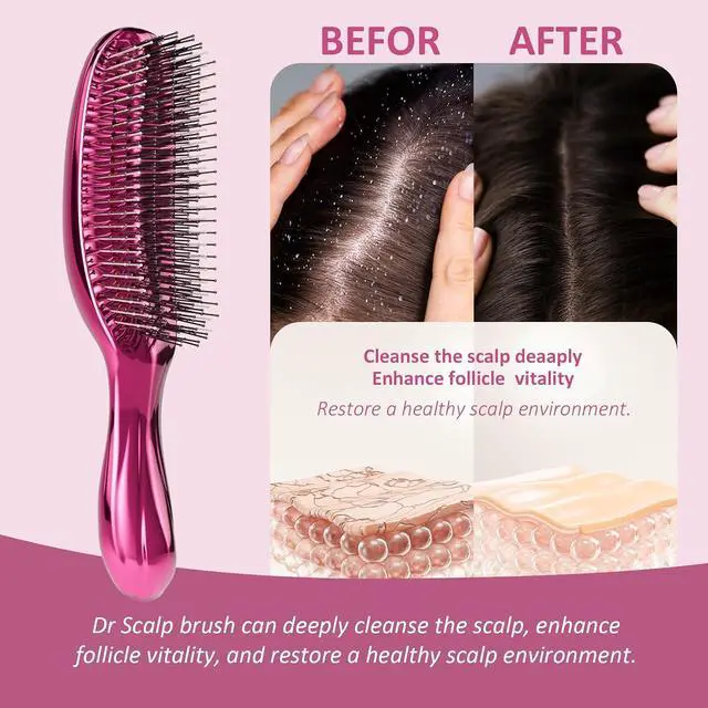 Alt view image 3 of 7 - Detangling Hair Brush Massage Hairbrush for Men & Women