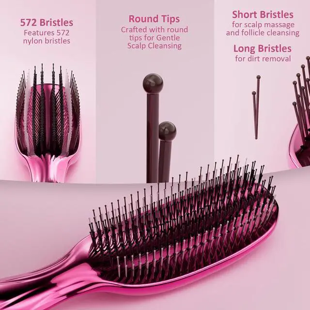 Alt view image 2 of 7 - Detangling Hair Brush Massage Hairbrush for Men & Women