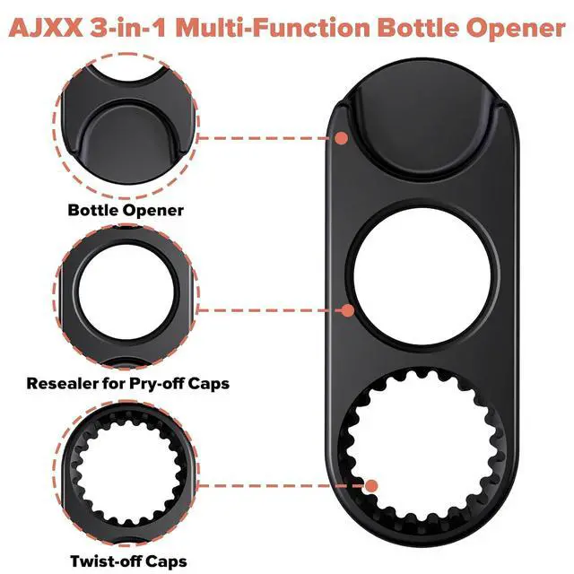 Alt view image 6 of 7 - Microwave Cookware Steamer 1 Quart+AJXX 3-in-1 Multi-Function Bottle Opener