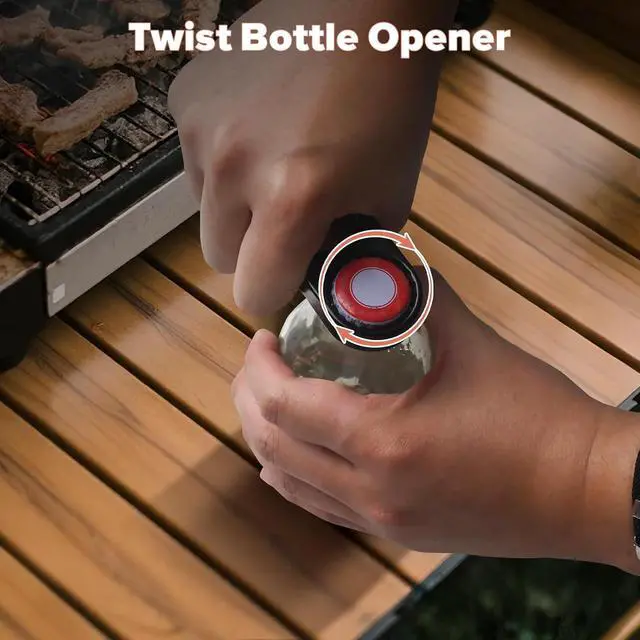 Alt view image 5 of 7 - 3-in-1 Multi-Function Bottle Opener Pry and Seal for Glass Bottles