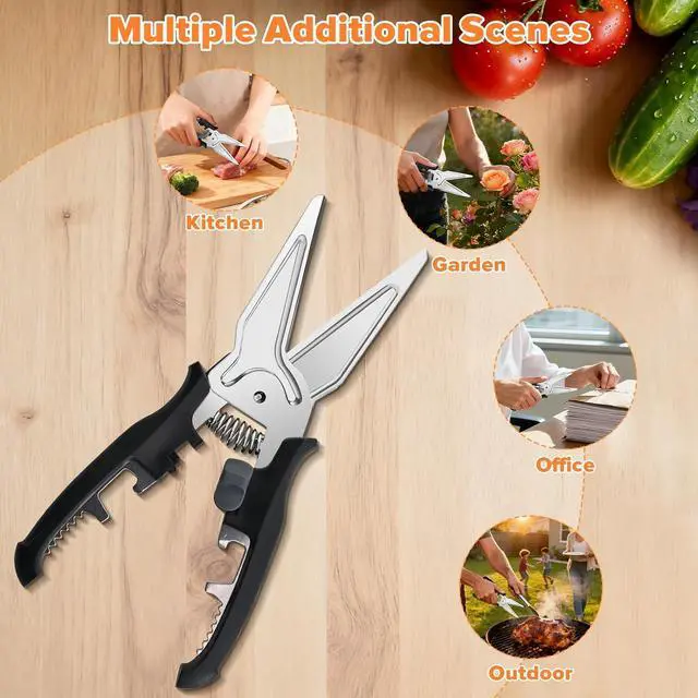 Alt view image 6 of 7 - Kitchen Scissors All Purpose for Food