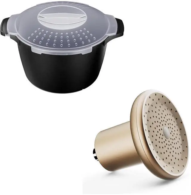 Main image of Large Microwave Cookware Steamer 2 Quart+AJXX Filter Shower Head