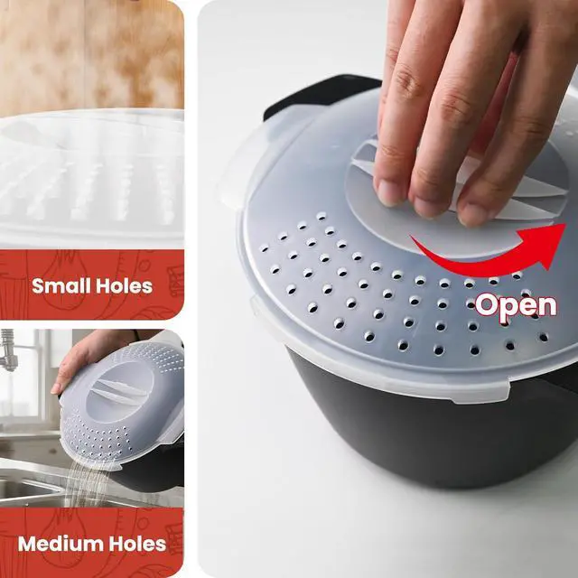 Alt view image 5 of 7 - Small Microwave Cookware Steamer 1 Quart+AJXX Filter Shower Head
