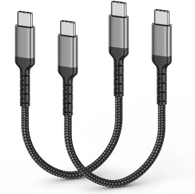 Main image of 1ft USB-C to USB-C Cable Short Type C to Type C Fast Charging Cable Compatible with Apple iPhone 16/15 Pro/Max Samsung Galaxy Google, Short USBC to USBC Cord 12 Inch