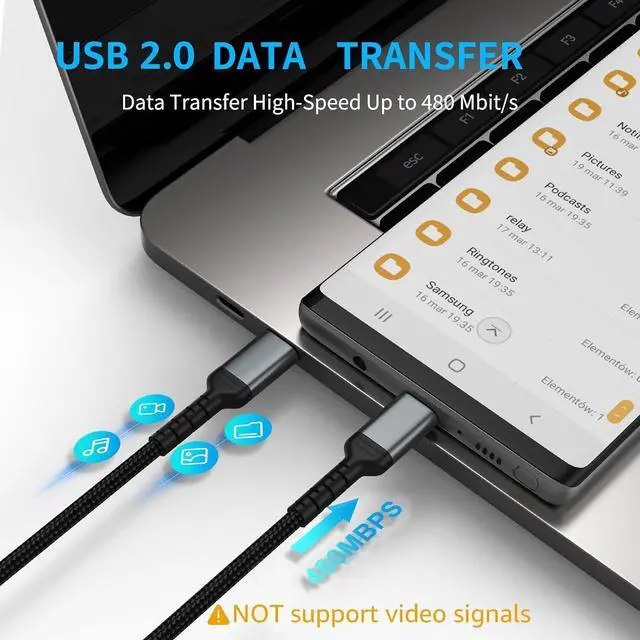 Alt view image 5 of 6 - 1ft USB-C to USB-C Cable Short Type C to Type C Fast Charging Cable Compatible with Apple iPhone 16/15 Pro/Max Samsung Galaxy Google, Short USBC to USBC Cord 12 Inch