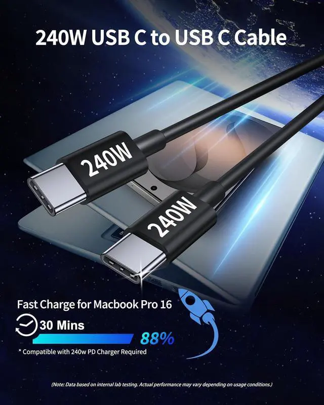 Alt view image 5 of 7 - 2Pack 130W 3-Port USB C Super Fast Car Charger Adapter with Voltage Display