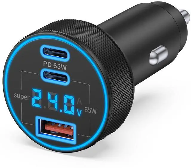 Main image of Car Charger USB C, 130W 3-Port Fast Cigarette Lighter USB Charger Adapter