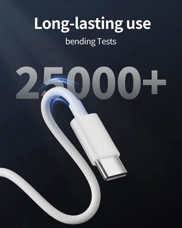 Alt view image 3 of 7 - USB C to USB C Cable, 2Pack 60W Fast Charging for iPhone 17 16 Charger Cord