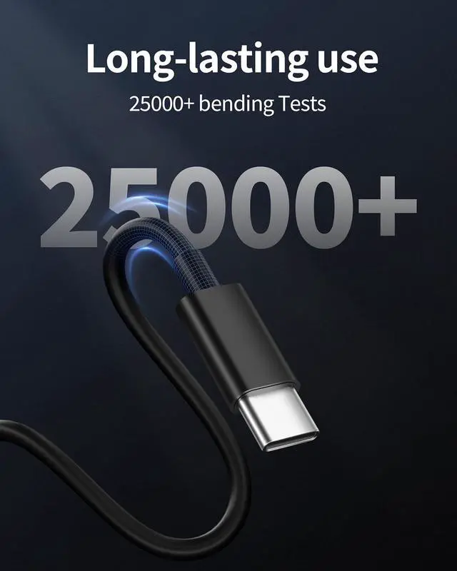 Alt view image 3 of 7 - USB C to USB C Cable, 2Pack 60W Fast Charging for iPhone 17 16 Charger Cord