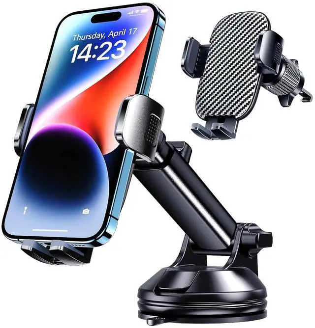 Main image of Phone Holders for Your Car Cell Phone Mount for Car Mount Windshield Dashboard Air Vent Universal Hands Free Automobile Cell Phone Holder Fit for iPhone Smartphone Camera Mounts