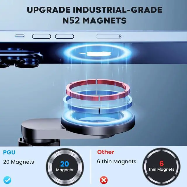 Alt view image 3 of 6 - for MagSafe Car Mount Cell Phone Holder for Car Phone Mount Air Vent Car Phone Holder Phone Car Holder Compatible with All Phone Android Smartphone