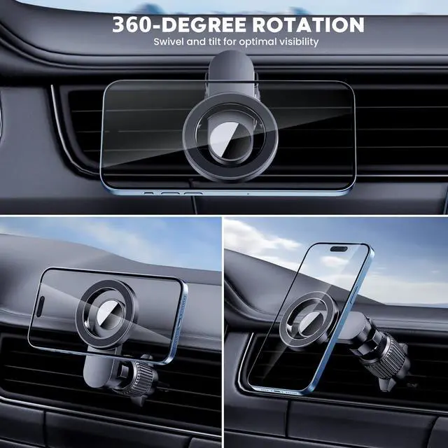 Alt view image 5 of 6 - for MagSafe Car Mount Cell Phone Holder for Car Phone Mount Air Vent Car Phone Holder Phone Car Holder Compatible with All Phone Android Smartphone