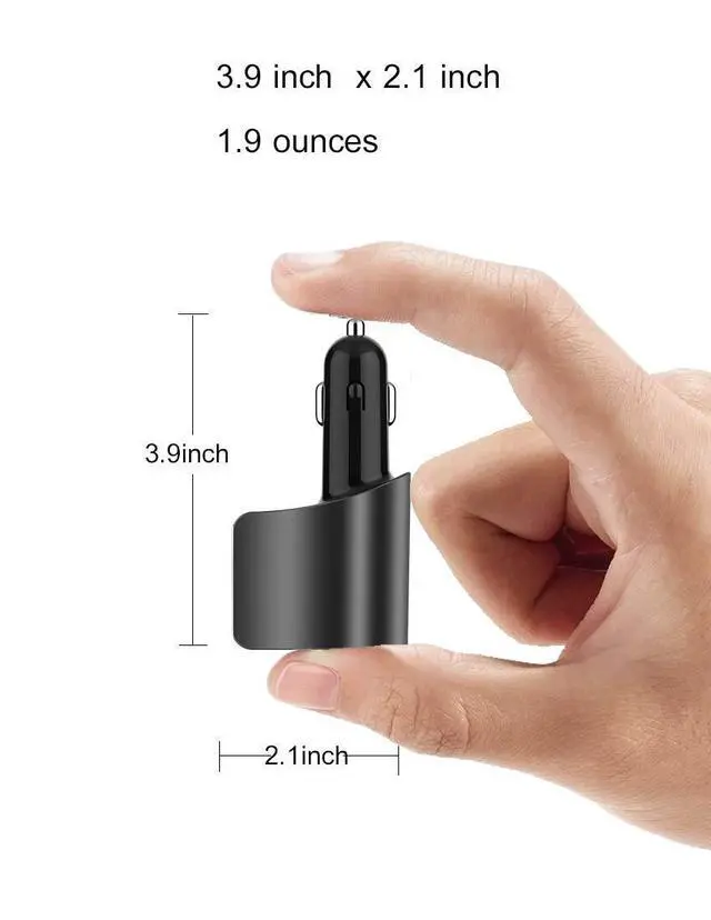 Alt view image 7 of 7 - 3 USB Car Charger,Fast Charging,Cigarette Lighter Adapter