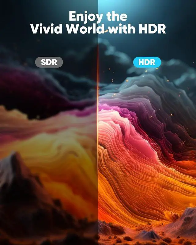 Alt view image 5 of 7 - HDMI Cable 3.3 ft, 4K Ultra High Speed HDMI to HDMI Cord