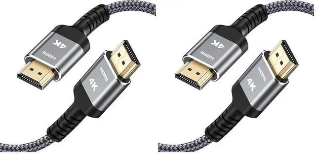 Main image of HDMI Cable 1.5 ft, 4K Ultra High Speed HDMI to HDMI Cord (Pack of 2)