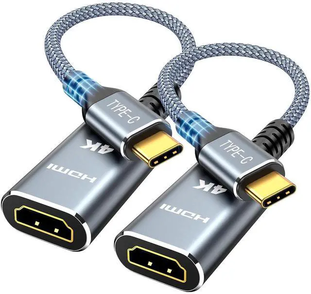 Main image of USB C to HDMI Adapter 2 Pack for Home Office (4K@60Hz) for Laptop