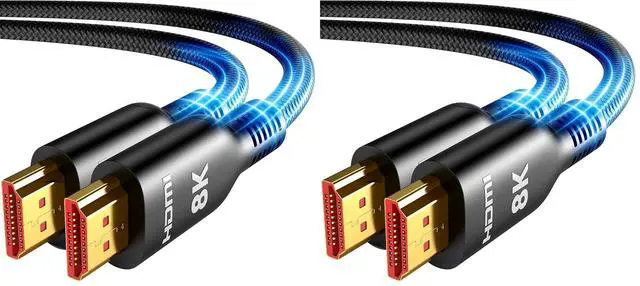 Main image of Long HDMI Cable 25FT, 8K 4K HDMI 2.1 Cord Ultra High Speed 48Gbps (Pack of 2)